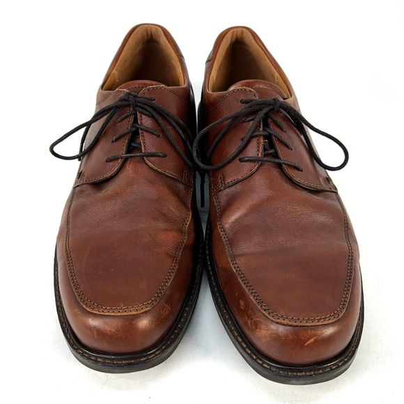 Ecco Holton Apron Shoe Men\'s Size US 13/EU 46 Toe Derby Dress Brown Leather main image 15